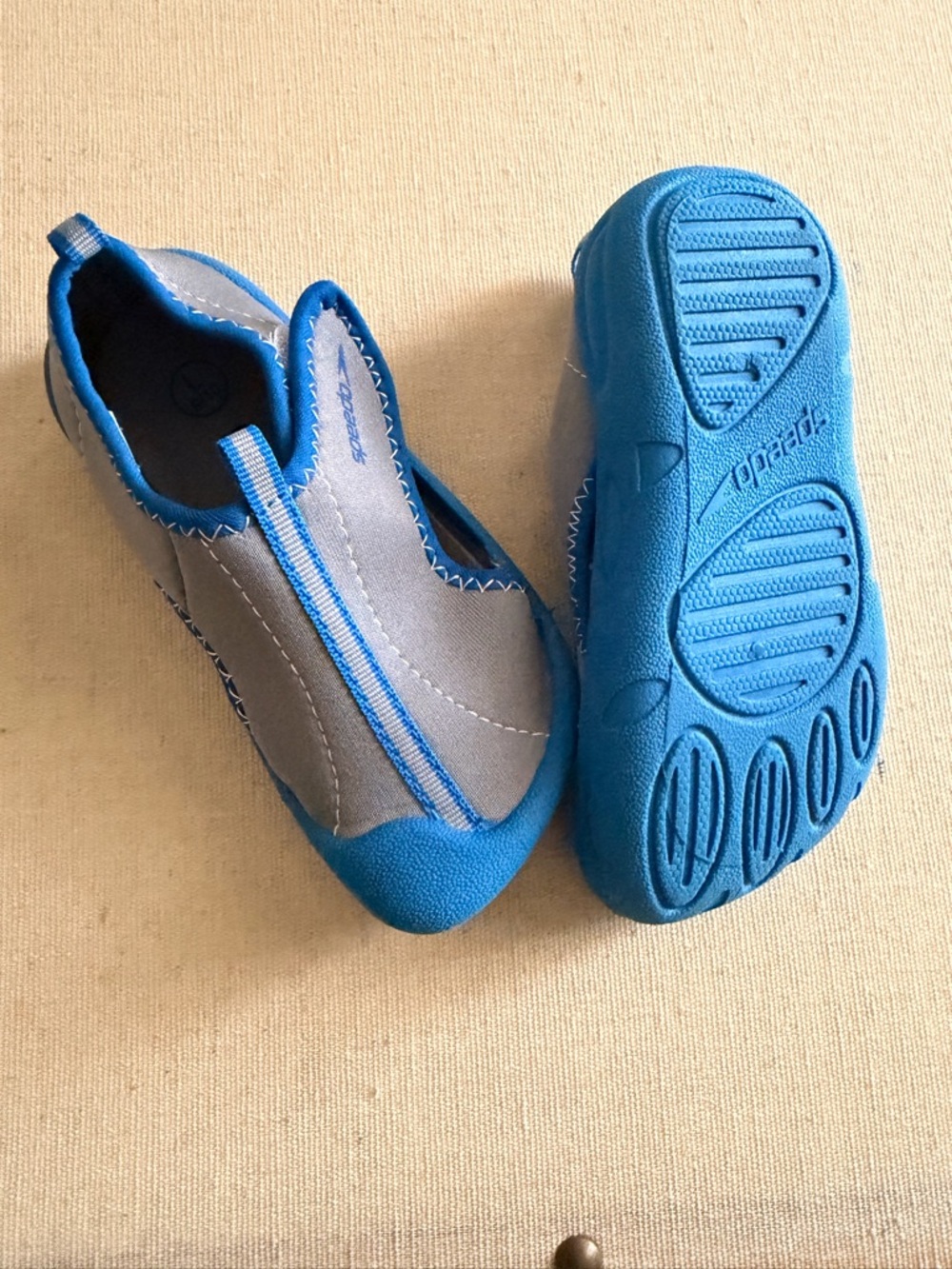 Speedo Kids Blue and Gray Slip-On Water Shoes - Picture 4 of 6